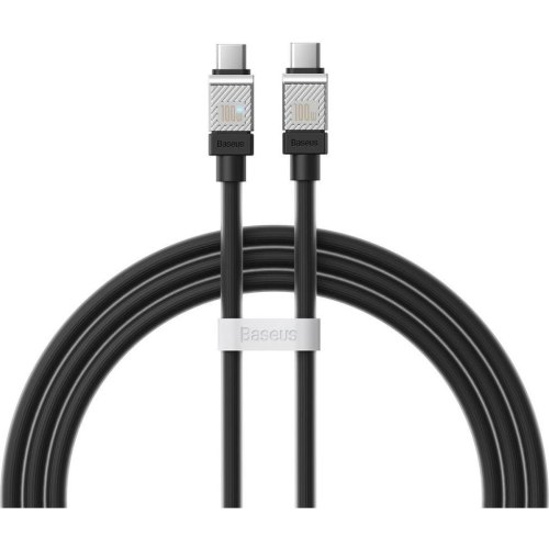 Кабель Baseus CoolPlay Series Fast Charging Cable, USB Type-C to USB Type-C, 100W, 1м, Black (CAKW000201)