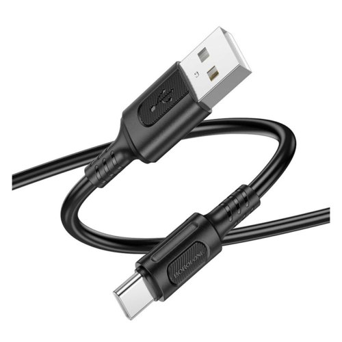 Кабель Borofone BX111 Feliz, USB Type-A to USB Type-C, 1м, Black (6941991115080)