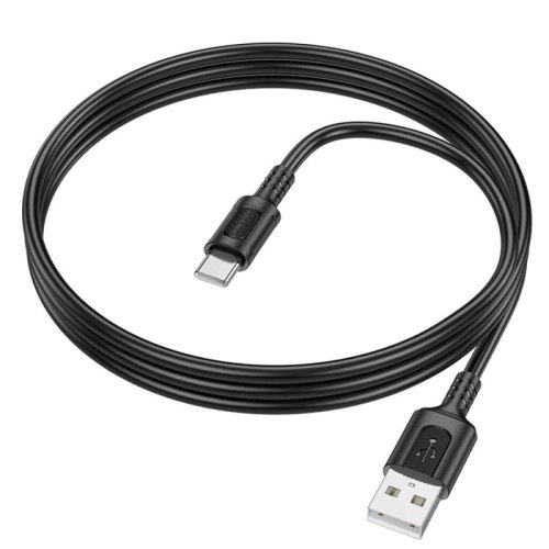 Кабель Borofone BX111 Feliz, USB Type-A to USB Type-C, 1м, Black (6941991115080)