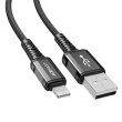 Кабель Acefact C1-02, USB Type-A to Lightning, 2.4A, 1.2м, Black (AFC1-02B)
