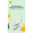 Кабель Baseus Habitat Series Fast Charging Cable, USB Type-C to Lightning, 20W, 1м, Natural Green (P10360201631-00)