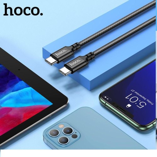 Кабель Hoco X14, USB Type-C to USB Type-C, 60W, 1м, Black (6931474752215)