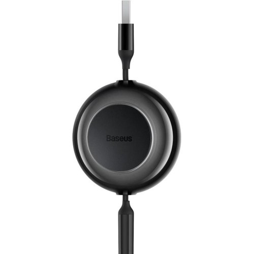Кабель Baseus Bright Mirror 2 Series Retractable 3-in-1, USB Type-A to Micro USB/Lightning/USB Type-C, 3.5A, 1.1м, Black (CAMJ010001)