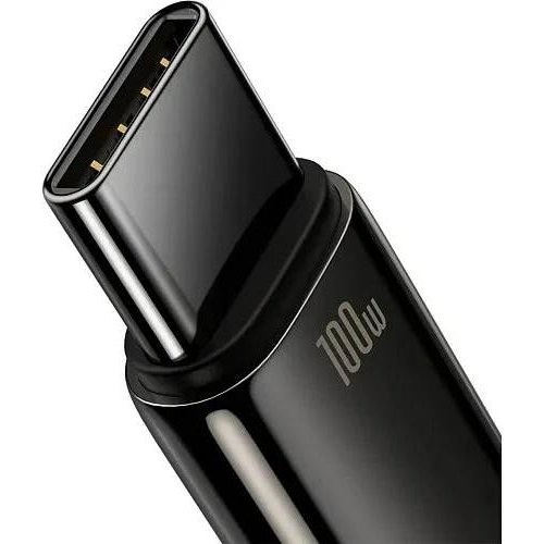 Кабель Baseus Tungsten Gold Fast Charging Data Cable, USB Type-A to USB Type-C, 100W, 2м, Black (CAWJ000101)