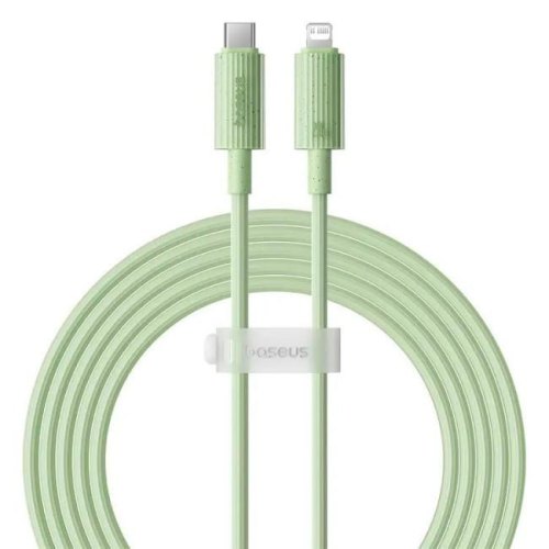 Кабель Baseus Habitat Series Fast Charging Cable, USB Type-C to Lightning, 20W, 2м, Natural Green (P10360201631-01)