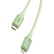 Кабель Baseus Habitat Series Fast Charging Cable, USB Type-C to Lightning, 20W, 2м, Natural Green (P10360201631-01)