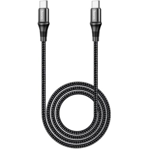 Кабель Hoco X50 Exquisito, USB Type-C to USB Type-C, 100W, 2м, Black (6931474734402)