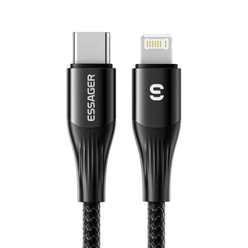 Кабель Essager SY01-P, USB Type-C to Lightning, 29W, Black (EXCTL-SY01-P)