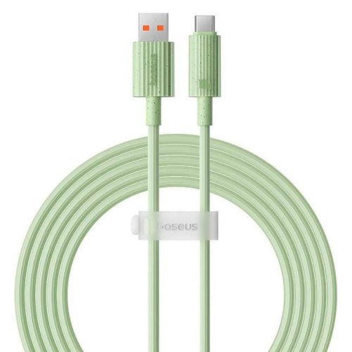 Кабель Baseus Habitat Series Fast Charging Cable, USB Type-A to USB Type-C, 100W, 2м, Natural Green (P10360203631-01)