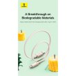 Кабель Baseus Habitat Series Fast Charging Cable, USB Type-A to USB Type-C, 100W, 2м, Natural Green (P10360203631-01)