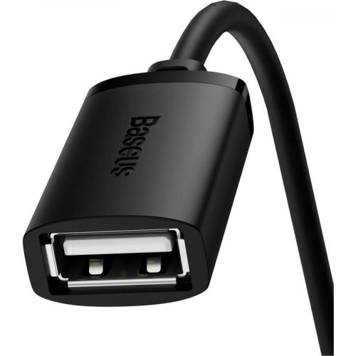 Кабель-подовжувач Baseus AirJoy Series, USB Type-A (M) to USB Type-A (F), USB 2.0, 0.5м, Cluster Black