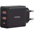 Мережевий зарядний пристрій Baseus Cube Fast Charger, USB Type-A/USB Type-C, 30W, EU, Cluster Black (P10111404113-00)