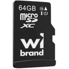 Карта пам'яті microSDXC Wibrand, 64Гб, UHS-1 class 10 (WICDXU1/64GB)
