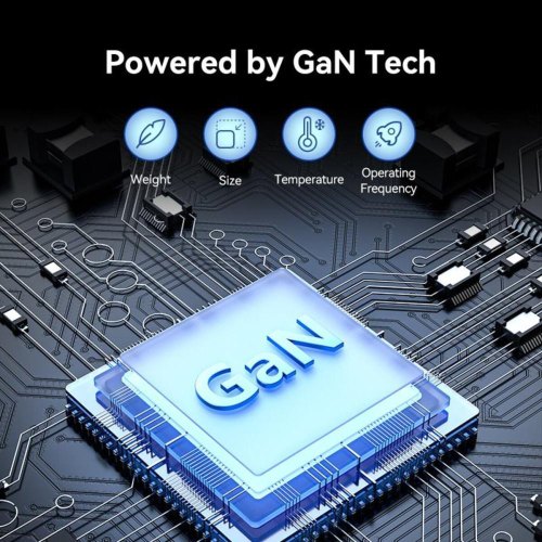 Мережевий зарядний пристрій Vention, 2xUSB Type-A/2xUSB Type-C, GaN, EU-Plug, Black (FBSBG-EU)