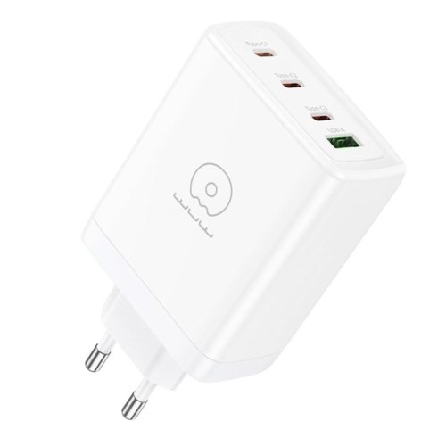 Мережевий зарядний пристрій WUW C158, 3xUSB Type-C/1xUSB Type-A, PD 100W, White