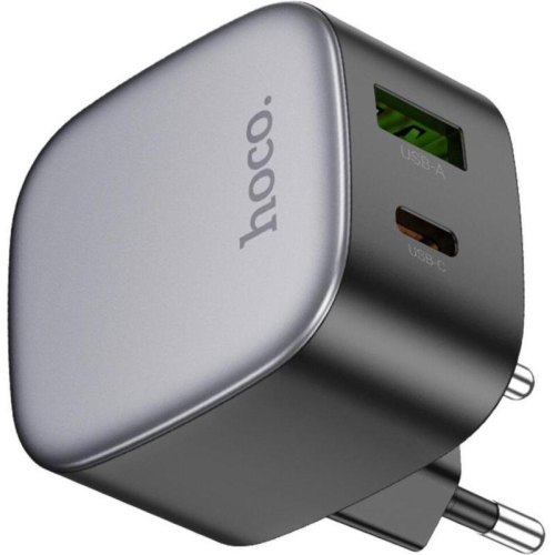 Мережевий зарядний пристрій Hoco CS32A Rise, PD 20W, QC 3.0, Black (6942007617451)