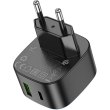 Мережевий зарядний пристрій Hoco CS32A Rise, PD 20W, QC 3.0, Black (6942007617451)