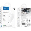 Мережевий зарядний пристрій Hoco C148A Charm, PD 30W, EU, White (6942007630306)