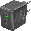 Мережевий зарядний пристрій Hoco CS14A Ocean, PD 20W, QC 3.0, Black (6942007603898)