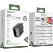 Мережевий зарядний пристрій ACEFAST A106, USB Type-A/USB Type-C, PD 45W, GaN, EU, Black (6974316284031)