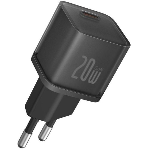 Мережевий зарядний пристрій Baseus GaN5S Fast Charger, USB Type-C, 20W, EU, Cluster Black (P10162503113-00)