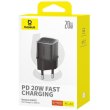 Мережевий зарядний пристрій Baseus GaN5S Fast Charger, USB Type-C, 20W, EU, Cluster Black (P10162503113-00)