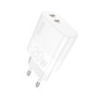 Мережевий зарядний пристрій WUW C193, 2xUSB Type-C, PD 20W, White (6972573336616)