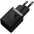 Мережевий зарядний пристрій Baseus GaN5 Fast Charger (mini), USB Type-C, 30W, EU, Black (CCGN070401)