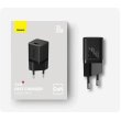 Мережевий зарядний пристрій Baseus GaN5 Fast Charger (mini), USB Type-C, 30W, EU, Black (CCGN070401)