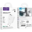 Мережевий зарядний пристрій Hoco C113A Awesome, USB Type-A/USB Type-C, PD 65W, White (6931474790910)