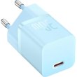 Мережевий зарядний пристрій Baseus GaN5 Fast Charger (mini), USB Type-C, 30W, EU, Blue (CCGN070603)