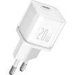 Мережевий зарядний пристрій Baseus GaN5S Fast Charger, USB Type-C, 20W, EU, Moon White (P10162503213-00)