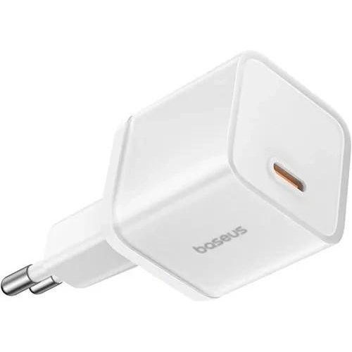 Мережевий зарядний пристрій Baseus GaN5S Fast Charger, USB Type-C, 20W, EU, Moon White (P10162503213-00)