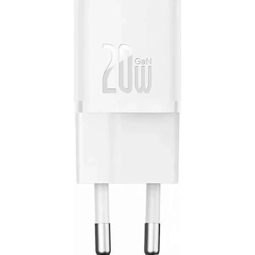 Мережевий зарядний пристрій Baseus GaN5S Fast Charger, USB Type-C, 20W, EU, Moon White (P10162503213-00)
