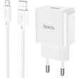 Мережевий зарядний пристрій Hoco C106A Leisure, кабель Micro USB, 10.5W, White (6931474783905)