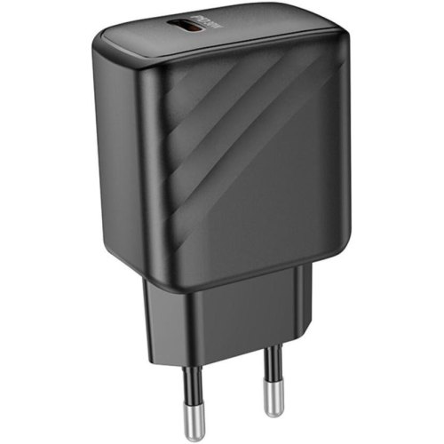 Мережевий зарядний пристрій Hoco CS22A Value, PD 30W, Black (6942007609913)