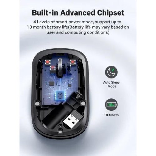 Миша бездротова Ugreen MU001, Black (UGR-90372)