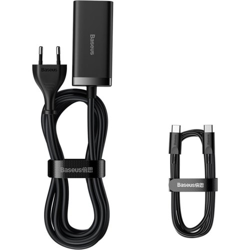 Мережевий зарядний пристрій Baseus GaN3 Pro Desktop Fast Charger, 2xUSB Type-A/2xUSB Type-C, 100W, EU, Black (CCGP000101)