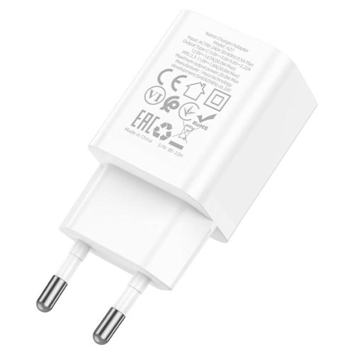 Мережевий зарядний пристрій Hoco N27 Innovative, PD 20W, White (6931474783455)