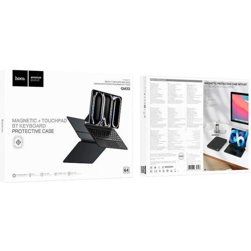 Чохол-клавіатура Hoco GM33 Smart keyboard, для iPad 10.9/11, Black (6942007631327)