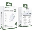 Мережевий зарядний пристрій ACEFAST A25, USB Type-A/USB Type-C, PD 20W, White (AFA25W)