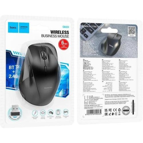 Миша бездротова Hoco GM24 Mystic, dual-mode, Black (6931474799432)