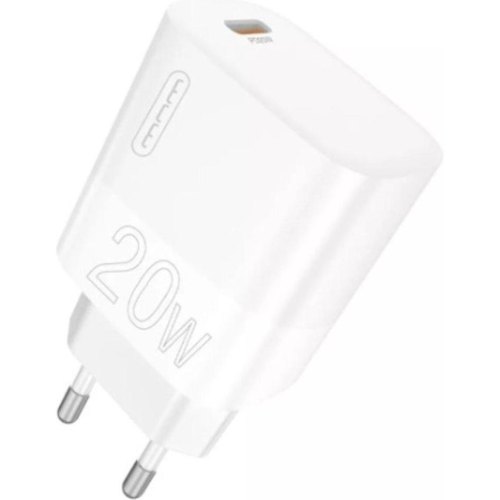 Мережевий зарядний пристрій WUW C196, 1xUSB Type-C, PD 20W, White