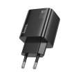 Мережевий зарядний пристрій Hoco N55 Fundador, 2xUSB Type-C/2xUSB Type-A, PD 20W, Black (6942007632430)