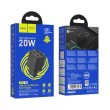Мережевий зарядний пристрій Hoco N55 Fundador, 2xUSB Type-C/2xUSB Type-A, PD 20W, Black (6942007632430)