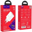 Мережевий зарядний пристрій Hoco C80A Plus Rapido, PD 20W, QC 3.0, White (6931474779885)