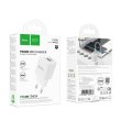 Мережевий зарядний пристрій Hoco C147A Charm, PD 20W, QC 3.0, EU, White (6942007630276)