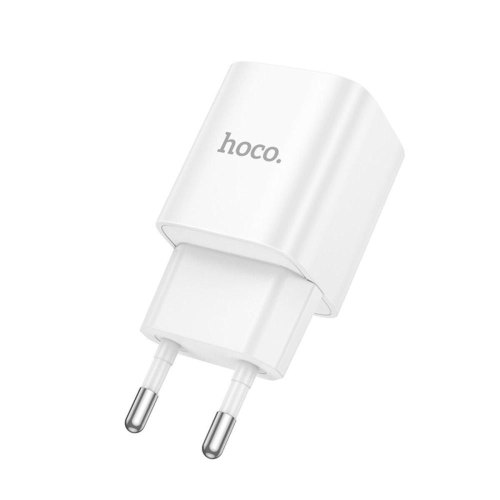 Мережевий зарядний пристрій Hoco C147A Charm, PD 20W, QC 3.0, EU, White (6942007630276)