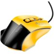 Миша дротова Hoco GM31 Overlord, Black/Yellow (6942007629201)