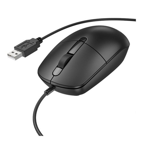 Миша дротова Borofone BG17 Morning, Black (6941991119125)